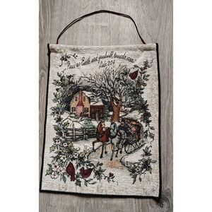 Luke 2:14 Tapestry Bannerette 13x18 The Manual Woodwork and Weavers‎ *READ*